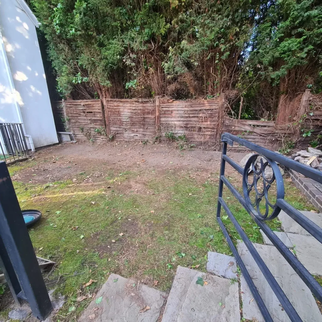 Indian Slate Patio Installation with Low-Maintenance Fencing & LED Garden Lights 1 New patio installed | Supreme Fencing Sutton Coldfield