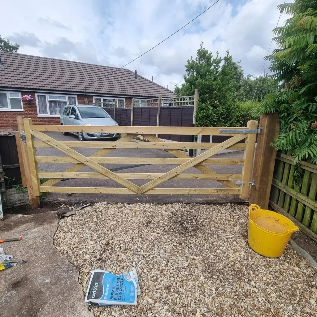Farm Style Gate Installation in the Midlands 2 farm gate 02